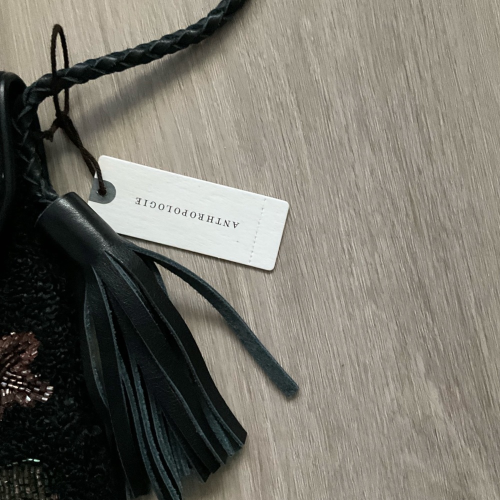 New Anthropologie Bohemian Beaded Shoulder Bag - Picture 4 of 8